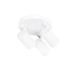 kelvo® SPOTA KLV-101-0145 Κινούμενο Φωτιστικό Σποτ Οροφής για 3 Λάμπες MR16 με Ντουί GU10 AC 220-240V IP20 – Λευκό Ματ – Μ19 x Π19 x Υ14cm