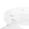 kelvo® SPOTA KLV-101-0145 Κινούμενο Φωτιστικό Σποτ Οροφής για 3 Λάμπες MR16 με Ντουί GU10 AC 220-240V IP20 – Λευκό Ματ – Μ19 x Π19 x Υ14cm