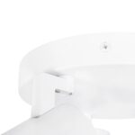 kelvo® SPOTA KLV-101-0145 Κινούμενο Φωτιστικό Σποτ Οροφής για 3 Λάμπες MR16 με Ντουί GU10 AC 220-240V IP20 – Λευκό Ματ – Μ19 x Π19 x Υ14cm