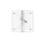 kelvo® SPOTA KLV-101-0147 Κινούμενο Φωτιστικό Σποτ Οροφής για 4 Λάμπες MR16 με Ντουί GU10 AC 220-240V IP20 – Λευκό Ματ – Μ26 x Π26 x Υ14cm