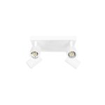 kelvo® SPOTA KLV-101-0147 Κινούμενο Φωτιστικό Σποτ Οροφής για 4 Λάμπες MR16 με Ντουί GU10 AC 220-240V IP20 – Λευκό Ματ – Μ26 x Π26 x Υ14cm