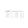 kelvo® SPOTA KLV-101-0147 Κινούμενο Φωτιστικό Σποτ Οροφής για 4 Λάμπες MR16 με Ντουί GU10 AC 220-240V IP20 – Λευκό Ματ – Μ26 x Π26 x Υ14cm