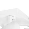 kelvo® SPOTA KLV-101-0147 Κινούμενο Φωτιστικό Σποτ Οροφής για 4 Λάμπες MR16 με Ντουί GU10 AC 220-240V IP20 – Λευκό Ματ – Μ26 x Π26 x Υ14cm