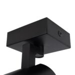 kelvo® SPOTA KLV-101-0134 Κινούμενο Φωτιστικό Σποτ Οροφής για Λάμπα MR16 με Ντουί GU10 AC 220-240V IP20 – Μαύρο Ματ – Μ7 x Π6 x Υ14cm