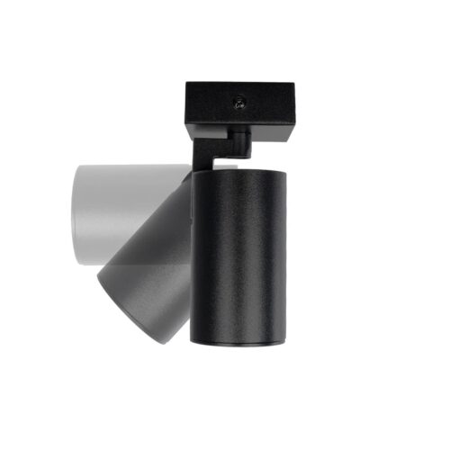 kelvo® SPOTA KLV-101-0134 Κινούμενο Φωτιστικό Σποτ Οροφής για Λάμπα MR16 με Ντουί GU10 AC 220-240V IP20 – Μαύρο Ματ – Μ7 x Π6 x Υ14cm