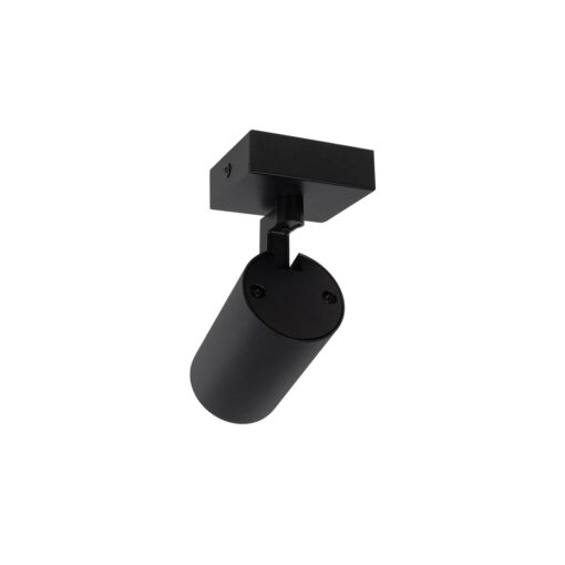 kelvo® SPOTA KLV-101-0134 Κινούμενο Φωτιστικό Σποτ Οροφής για Λάμπα MR16 με Ντουί GU10 AC 220-240V IP20 – Μαύρο Ματ – Μ7 x Π6 x Υ14cm