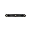 kelvo® SPOTA KLV-101-0138 Κινούμενο Φωτιστικό Σποτ Οροφής για 3 Λάμπες MR16 με Ντουί GU10 AC 220-240V IP20 – Μαύρο Ματ – Μ48 x Π6.2 x Υ14cm