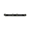 kelvo® SPOTA KLV-101-0140 Κινούμενο Φωτιστικό Σποτ Οροφής για 4 Λάμπες MR16 με Ντουί GU10 AC 220-240V IP20 – Μαύρο Ματ – Μ64 x Π6 x Υ14cm