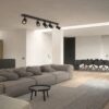 kelvo® SPOTA KLV-101-0142 Κινούμενο Φωτιστικό Σποτ Οροφής για 5 Λάμπες MR16 με Ντουί GU10 AC 220-240V IP20 – Μαύρο Ματ – Μ79.5 x Π6.3 x Υ14cm