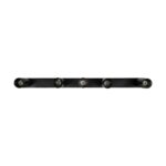 kelvo® SPOTA KLV-101-0142 Κινούμενο Φωτιστικό Σποτ Οροφής για 5 Λάμπες MR16 με Ντουί GU10 AC 220-240V IP20 – Μαύρο Ματ – Μ79.5 x Π6.3 x Υ14cm