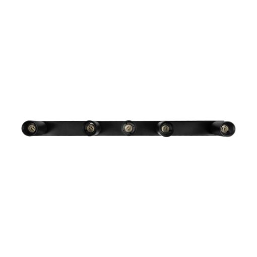 kelvo® SPOTA KLV-101-0142 Κινούμενο Φωτιστικό Σποτ Οροφής για 5 Λάμπες MR16 με Ντουί GU10 AC 220-240V IP20 – Μαύρο Ματ – Μ79.5 x Π6.3 x Υ14cm