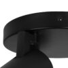 kelvo® SPOTA KLV-101-0144 Κινούμενο Φωτιστικό Σποτ Οροφής για 3 Λάμπες MR16 με Ντουί GU10 AC 220-240V IP20 – Μαύρο Ματ – Μ19 x Π19 x Υ14cm