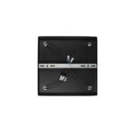 kelvo® SPOTA KLV-101-0146 Κινούμενο Φωτιστικό Σποτ Οροφής για 4 Λάμπες MR16 με Ντουί GU10 AC 220-240V IP20 – Μαύρο Ματ – Μ26 x Π26 x Υ14cm