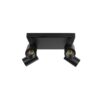 kelvo® SPOTA KLV-101-0146 Κινούμενο Φωτιστικό Σποτ Οροφής για 4 Λάμπες MR16 με Ντουί GU10 AC 220-240V IP20 – Μαύρο Ματ – Μ26 x Π26 x Υ14cm