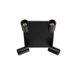 kelvo® SPOTA KLV-101-0146 Κινούμενο Φωτιστικό Σποτ Οροφής για 4 Λάμπες MR16 με Ντουί GU10 AC 220-240V IP20 – Μαύρο Ματ – Μ26 x Π26 x Υ14cm