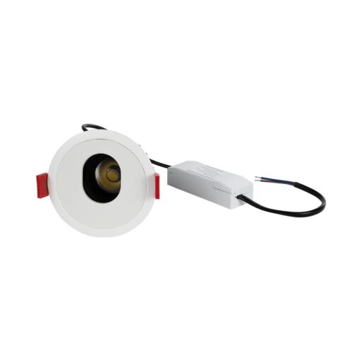 kelvo® ASYMMETRICAL KLV-101-0133 Χωνευτό Φωτιστικό Downlight Σποτ LED 7W 875lm 15°x30° AC 220-240V IP20 Φυσικό Λευκό 4500K – Bridgelux COB Chip & TÜV SÜD Driver – Λευκό Ματ – Μ8.3 x Π8.3 x Υ8.2cm / Q7.3cm – 5 Χρόνια Εγγύηση