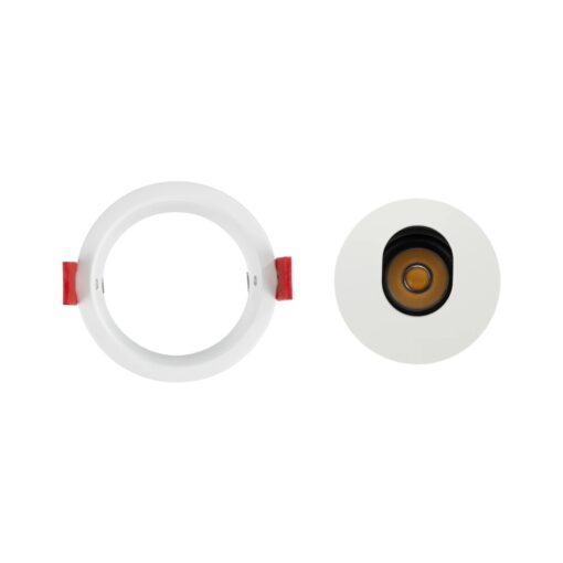 kelvo® ASYMMETRICAL KLV-101-0131 Χωνευτό Φωτιστικό Downlight Σποτ LED 7W 840lm 15°x30° AC 220-240V IP20 Θερμό Λευκό 2700K – Bridgelux COB Chip & TÜV SÜD Driver – Λευκό Ματ – Μ8.3 x Π8.3 x Υ8.2cm / Q7.3cm – 5 Χρόνια Εγγύηση