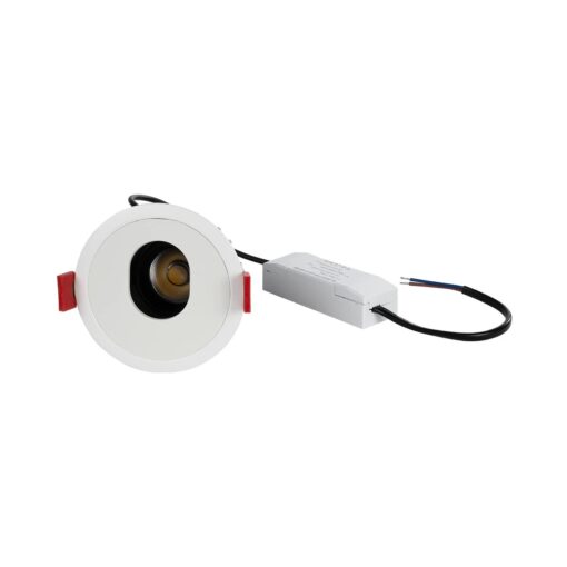 kelvo® ASYMMETRICAL KLV-101-0131 Χωνευτό Φωτιστικό Downlight Σποτ LED 7W 840lm 15°x30° AC 220-240V IP20 Θερμό Λευκό 2700K – Bridgelux COB Chip & TÜV SÜD Driver – Λευκό Ματ – Μ8.3 x Π8.3 x Υ8.2cm / Q7.3cm – 5 Χρόνια Εγγύηση