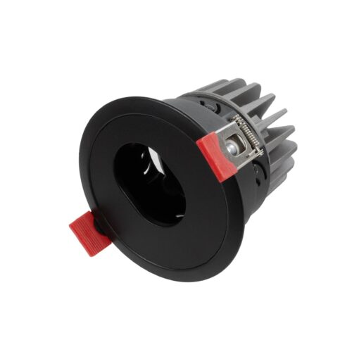 kelvo® ASYMMETRICAL KLV-101-0132 Χωνευτό Φωτιστικό Downlight Σποτ LED 7W 875lm 15°x30° AC 220-240V IP20 Φυσικό Λευκό 4500K – Bridgelux COB Chip & TÜV SÜD Driver – Μαύρο Ματ – Μ8.3 x Π8.3 x Υ8.2cm / Q7.3cm – 5 Χρόνια Εγγύηση