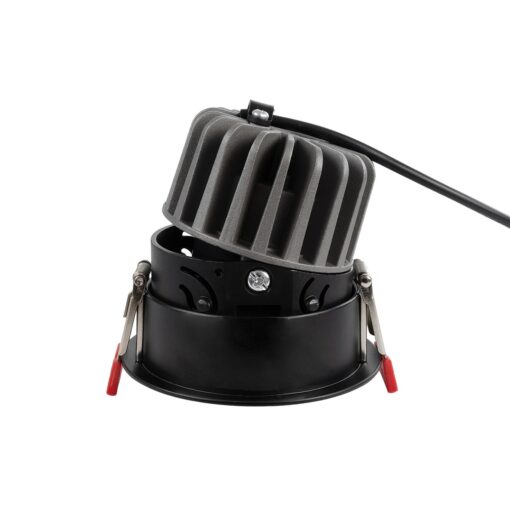 kelvo® ASYMMETRICAL KLV-101-0132 Χωνευτό Φωτιστικό Downlight Σποτ LED 7W 875lm 15°x30° AC 220-240V IP20 Φυσικό Λευκό 4500K – Bridgelux COB Chip & TÜV SÜD Driver – Μαύρο Ματ – Μ8.3 x Π8.3 x Υ8.2cm / Q7.3cm – 5 Χρόνια Εγγύηση