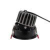 kelvo® ASYMMETRICAL KLV-101-0130 Χωνευτό Φωτιστικό Downlight Σποτ LED 7W 840lm 15°x30° AC 220-240V IP20 Θερμό Λευκό 2700K – Bridgelux COB Chip & TÜV SÜD Driver – Μαύρο Ματ – Μ8.3 x Π8.3 x Υ8.2cm / Q7.3cm – 5 Χρόνια Εγγύηση