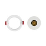 kelvo® PINADO KLV-101-0129 Χωνευτό Φωτιστικό Downlight Σποτ LED 7W 875lm 15° AC 220-240V IP20 Φυσικό Λευκό 4500K – Bridgelux COB Chip & TÜV SÜD Driver – Λευκό Ματ – Μ8.3 x Π8.3 x Υ8.2cm / Q7.3cm – 5 Χρόνια Εγγύηση