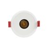 kelvo® PINADO KLV-101-0127 Χωνευτό Φωτιστικό Downlight Σποτ LED 7W 840lm 15° AC 220-240V IP20 Θερμό Λευκό 2700K – Bridgelux COB Chip & TÜV SÜD Driver – Λευκό Ματ – Μ8.3 x Π8.3 x Υ8.2cm / Q7.3cm – 5 Χρόνια Εγγύηση