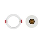 kelvo® PINADO KLV-101-0127 Χωνευτό Φωτιστικό Downlight Σποτ LED 7W 840lm 15° AC 220-240V IP20 Θερμό Λευκό 2700K – Bridgelux COB Chip & TÜV SÜD Driver – Λευκό Ματ – Μ8.3 x Π8.3 x Υ8.2cm / Q7.3cm – 5 Χρόνια Εγγύηση