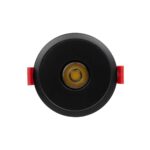kelvo® PINADO KLV-101-0128 Χωνευτό Φωτιστικό Downlight Σποτ LED 7W 875lm 15° AC 220-240V IP20 Φυσικό Λευκό 4500K – Bridgelux COB Chip & TÜV SÜD Driver – Μαύρο Ματ – Μ8.3 x Π8.3 x Υ8.2cm / Q7.3cm – 5 Χρόνια Εγγύηση