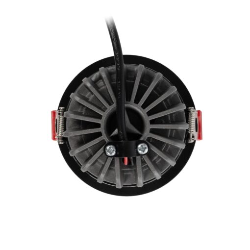 kelvo® PINADO KLV-101-0128 Χωνευτό Φωτιστικό Downlight Σποτ LED 7W 875lm 15° AC 220-240V IP20 Φυσικό Λευκό 4500K – Bridgelux COB Chip & TÜV SÜD Driver – Μαύρο Ματ – Μ8.3 x Π8.3 x Υ8.2cm / Q7.3cm – 5 Χρόνια Εγγύηση