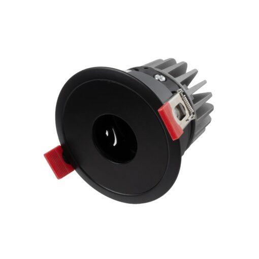kelvo® PINADO KLV-101-0126 Χωνευτό Φωτιστικό Downlight Σποτ LED 7W 840lm 15° AC 220-240V IP20 Θερμό Λευκό 2700K – Bridgelux COB Chip & TÜV SÜD Driver – Μαύρο Ματ – Μ8.3 x Π8.3 x Υ8.2cm / Q7.3cm – 5 Χρόνια Εγγύηση