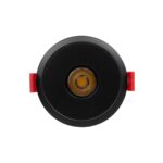 kelvo® PINADO KLV-101-0126 Χωνευτό Φωτιστικό Downlight Σποτ LED 7W 840lm 15° AC 220-240V IP20 Θερμό Λευκό 2700K – Bridgelux COB Chip & TÜV SÜD Driver – Μαύρο Ματ – Μ8.3 x Π8.3 x Υ8.2cm / Q7.3cm – 5 Χρόνια Εγγύηση