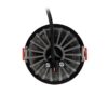 kelvo® PINADO KLV-101-0126 Χωνευτό Φωτιστικό Downlight Σποτ LED 7W 840lm 15° AC 220-240V IP20 Θερμό Λευκό 2700K – Bridgelux COB Chip & TÜV SÜD Driver – Μαύρο Ματ – Μ8.3 x Π8.3 x Υ8.2cm / Q7.3cm – 5 Χρόνια Εγγύηση