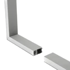 Alternative view of GLOBOSTAR® ALP-CORNER-SIDE90 LUMILINE 61768 Επιφανειακό / Κρεμαστό Προφίλ Αλουμινίου Γωνία με Λευκό Γαλακτερό Πατητό Κάλυμμα για Ταινίες LED IP20 - Γκρι Ανθρακί Ματ - Μ30 x Π3.5 x Υ7cm