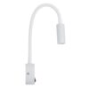 GLOBOSTAR® GOOSE 61688 Μοντέρνο Φωτιστικό Τοίχου – Απλίκα Ξενοδοχείου Reading Light LED 3W 300lm 36° AC 220-240V IP20 Θερμό Λευκό 2700K – CREE XPE Chip & TÜV SÜD Driver – Λευκό Ματ – Μ6.5 x Π15 x Υ24.5cm – 3 Χρόνια Εγγύηση