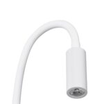 GLOBOSTAR® GOOSE 61688 Μοντέρνο Φωτιστικό Τοίχου – Απλίκα Ξενοδοχείου Reading Light LED 3W 300lm 36° AC 220-240V IP20 Θερμό Λευκό 2700K – CREE XPE Chip & TÜV SÜD Driver – Λευκό Ματ – Μ6.5 x Π15 x Υ24.5cm – 3 Χρόνια Εγγύηση
