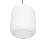 GLOBOSTAR® ROMINA 62000 Μοντέρνο Κρεμαστό Φωτιστικό Οροφής με Ντουί 1 x E27 AC 220-240V IP20 – Λευκό – Μ30 x Π30 x Υ37cm