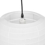 GLOBOSTAR® ROMINA 62000 Μοντέρνο Κρεμαστό Φωτιστικό Οροφής με Ντουί 1 x E27 AC 220-240V IP20 – Λευκό – Μ30 x Π30 x Υ37cm