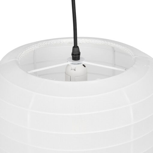 GLOBOSTAR® ROMINA 62000 Μοντέρνο Κρεμαστό Φωτιστικό Οροφής με Ντουί 1 x E27 AC 220-240V IP20 – Λευκό – Μ30 x Π30 x Υ37cm