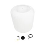 GLOBOSTAR® ROMINA 62001 Μοντέρνο Κρεμαστό Φωτιστικό Οροφής με Ντουί 1 x E27 AC 220-240V IP20 – Λευκό – Μ60 x Π60 x Υ65cm