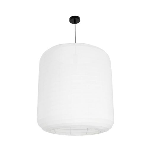 GLOBOSTAR® ROMINA 62001 Μοντέρνο Κρεμαστό Φωτιστικό Οροφής με Ντουί 1 x E27 AC 220-240V IP20 – Λευκό – Μ60 x Π60 x Υ65cm