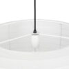 GLOBOSTAR® ROMINA 62001 Μοντέρνο Κρεμαστό Φωτιστικό Οροφής με Ντουί 1 x E27 AC 220-240V IP20 – Λευκό – Μ60 x Π60 x Υ65cm