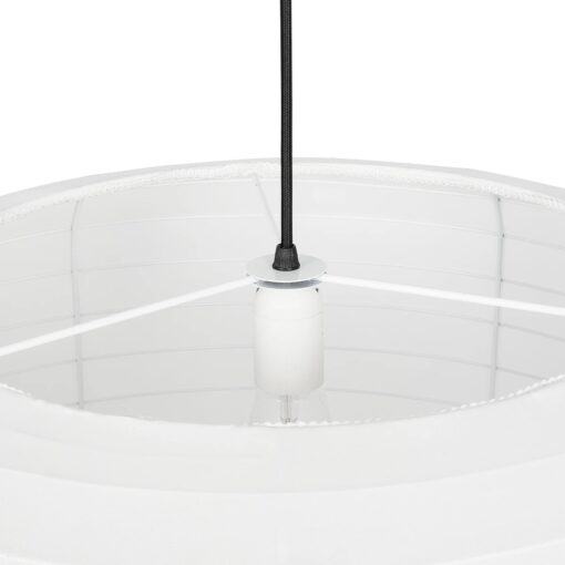GLOBOSTAR® ROMINA 62001 Μοντέρνο Κρεμαστό Φωτιστικό Οροφής με Ντουί 1 x E27 AC 220-240V IP20 – Λευκό – Μ60 x Π60 x Υ65cm
