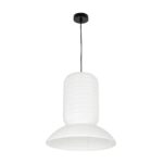 GLOBOSTAR® ROMINA 62002 Μοντέρνο Κρεμαστό Φωτιστικό Οροφής με Ντουί 1 x E27 AC 220-240V IP20 – Λευκό – Μ40 x Π40 x Υ42.5cm
