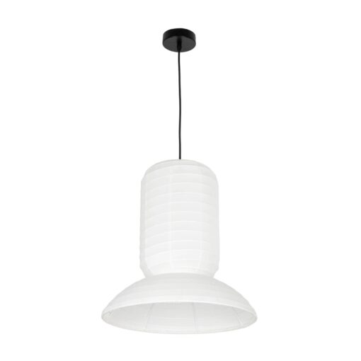 GLOBOSTAR® ROMINA 62002 Μοντέρνο Κρεμαστό Φωτιστικό Οροφής με Ντουί 1 x E27 AC 220-240V IP20 – Λευκό – Μ40 x Π40 x Υ42.5cm