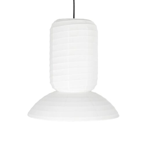 GLOBOSTAR® ROMINA 62002 Μοντέρνο Κρεμαστό Φωτιστικό Οροφής με Ντουί 1 x E27 AC 220-240V IP20 – Λευκό – Μ40 x Π40 x Υ42.5cm