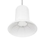 GLOBOSTAR® ROMINA 62002 Μοντέρνο Κρεμαστό Φωτιστικό Οροφής με Ντουί 1 x E27 AC 220-240V IP20 – Λευκό – Μ40 x Π40 x Υ42.5cm