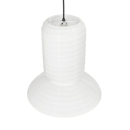 GLOBOSTAR® ROMINA 62002 Μοντέρνο Κρεμαστό Φωτιστικό Οροφής με Ντουί 1 x E27 AC 220-240V IP20 – Λευκό – Μ40 x Π40 x Υ42.5cm