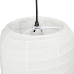 GLOBOSTAR® ROMINA 62002 Μοντέρνο Κρεμαστό Φωτιστικό Οροφής με Ντουί 1 x E27 AC 220-240V IP20 – Λευκό – Μ40 x Π40 x Υ42.5cm