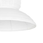 GLOBOSTAR® ROMINA 62002 Μοντέρνο Κρεμαστό Φωτιστικό Οροφής με Ντουί 1 x E27 AC 220-240V IP20 – Λευκό – Μ40 x Π40 x Υ42.5cm